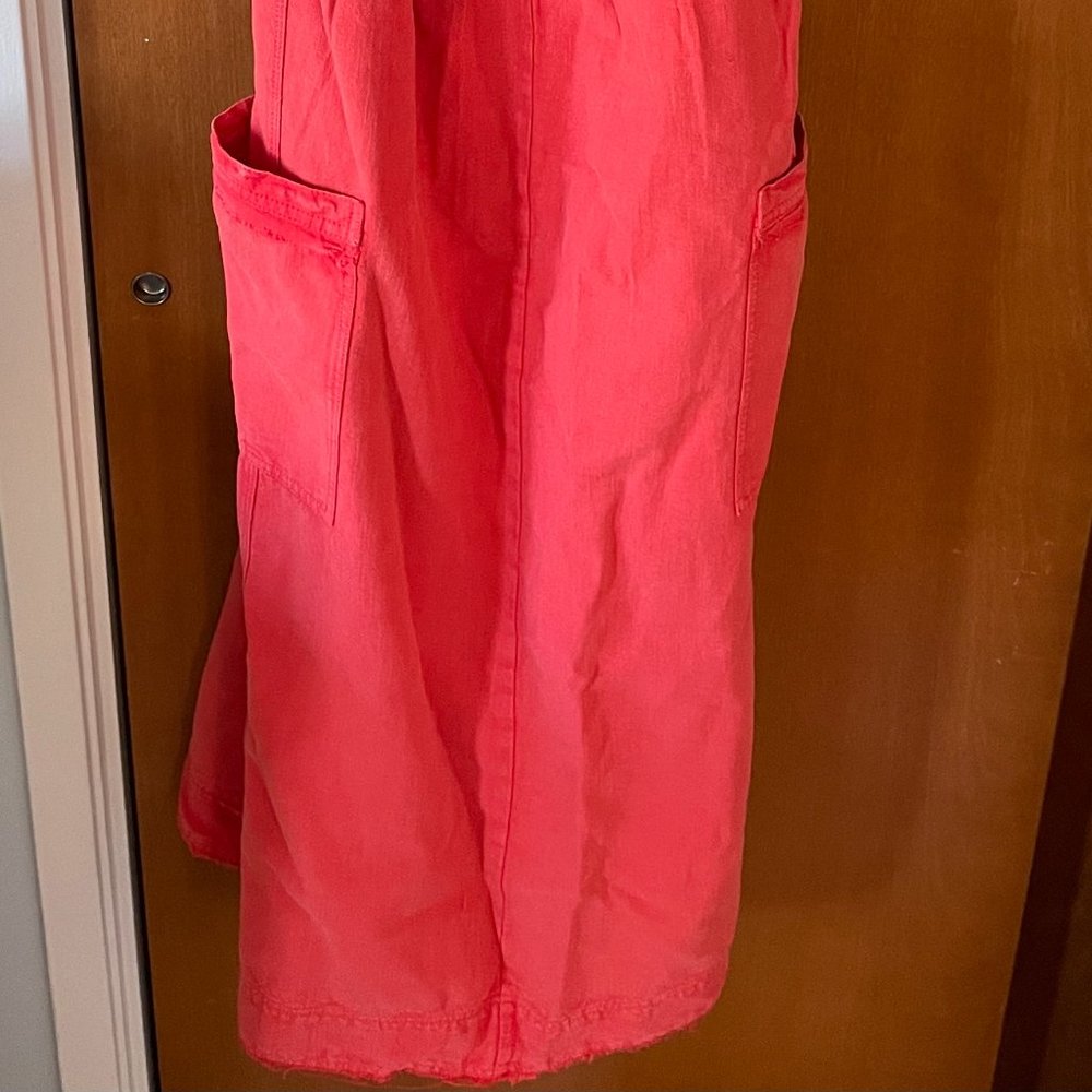 Rust Red Tie-Back Midi Dress with Flutter Sleeves - Picture 6 of 6